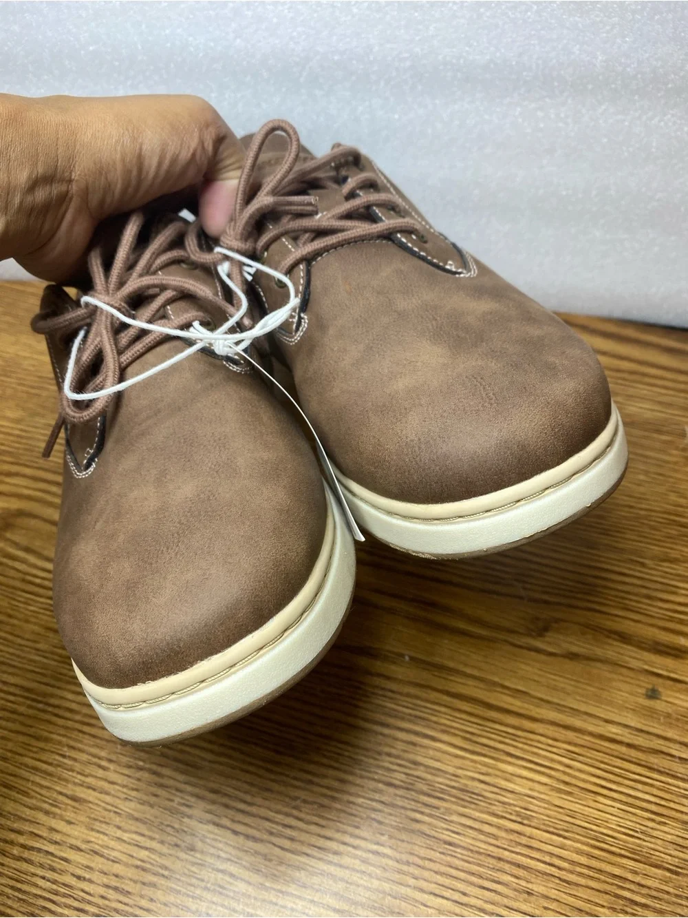 Skechers Men's Hands Free Swift Fit Memory Foam Casual Brown Shoes Size 12